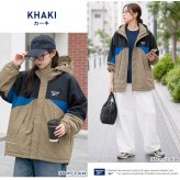 【予約】Reebok リーボック マウンテンパーカー レディース 長袖 アウター ブルゾン スタンド フルジップ フーディ 中綿 キルト 軽量 防風 あたたかい ロゴ 刺繍  ブランド 大きいサイズ ゆったり ユニセックス 春 秋 冬 M L LL 黒 紺 2026fw karlas