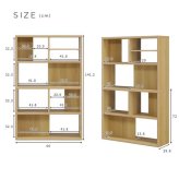 シェルフ 本棚 ウォールナット/ナチュラル/ミックス 木製 完成品 棚 スリム 収納棚 整理 横収納 机横収納 ラック 間仕切り 大容量 シンプル 薄型 北欧 おしゃれ 新生活 一人暮らし 引っ越し 壁付設置だけでなく \5%OFF 日本製 書棚