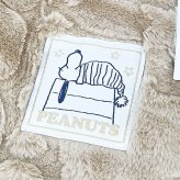 スヌーピー ハーフケット (ベージュ) ブランケット 西川 SNOOPY