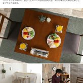 ダイニング家具 正方形ダイニング３点セット ダイニング ダイニングセット ３点セット ダイニングテーブル テーブル ダイニングチェアー チェアー 正方形 お洒落 省スペース コンパクト スリム 送料無料 おしゃれ ブラウン