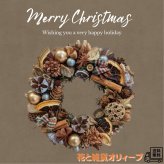 クリスマス　ミニリース　ドライフラワー　ギフト　プレゼント　ディスプレイ　インテリア　可愛い　おしゃれ