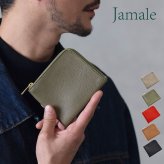 メンズ ミニ財布 薄型 コンパクト 牛革 L字 ファスナー ブランド Jamale 小さい 薄い サイフ ミニ ミニマム シンプル 極小 極薄 サブ財布 レザー サブ財布 ミニウォレット 旅行用 便利 本革 4FC 1年保証 (07000633-mens-1r)