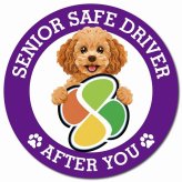 カーサイン 高齢者マーク SENIOR SAFE DRIVER キャバプー マグネット 強力 直径13cm 肉球 日本製 車 ステッカー