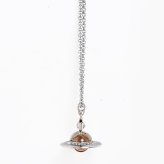 ヴィヴィアンウエストウッド Vivienne Westwood ネックレス ペンダント NEW TINY ORB タイニーオーブ レディース シルバー ライトピーチ 6302009702P762 ジュエリー 送別会 誕生日 結婚祝い 結婚式 彼氏 息子 夫 男性 高級 父の日 母の日【スペシャルラッピング660円(別売り)】 即日発送 彼氏 財布 バレンタイン