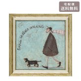サムトフト 小さなソーセージのおさんぽ Mサイズ ST-08104 アートフレーム 絵画 ギフト アート おしゃれ 北欧 インテリア お部屋