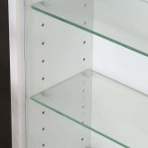 不二貿易 コレクションケース 4段 ロータイプ ガラス棚 収納機能 フィギュア収納に最適 高さ90cm 幅90cm 奥行き29cm 透明ガラス ほこり防止