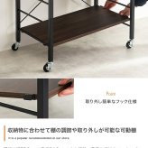 レンジ台 キッチン収納 ヴィンテージ調 レンジラック 幅60cm コンセント キャスター付き スライド棚 アイアン レンジボード キッチンラック ラック おしゃれ 新生活