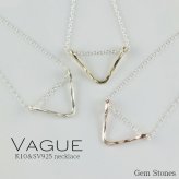 新作 Vague V字 レディース ネックレス 40cm 10金 K10 イエロー ピンク ホワイト ゴールド シルバー コンビ シンプル v デザイン 普段使い プチ 10k ジュエリー プレゼント 記念日 誕生日
