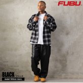 FUBU フブ チェックシャツ メンズ レディース fam-62100 スタッズ オンブレチェック ネルシャツ 長袖 シャツ スナップボタン 刺繍 オーバーサイズ ストリート ヒップホップ ダンス カジュアル M L XL XXL 2026FW Karlas