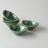 織部玉渕小鉢　5ヶ組 陶器 美濃焼 やきものの里から、暮らしを贈ります。　ギフト 食器 セット テーブルウェア