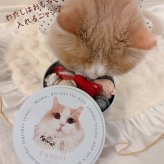 ペットのお写真で作るおやつ入れマルチ缶｜うちの子の写真で作るミニタオル 犬 猫 名入れ プチギフト【送料無料】ハンカチ ギフト お誕生日 母の日 父の日 敬老の日 還暦祝い クリスマスプレゼント