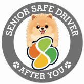 カーサイン 高齢者マーク SENIOR SAFE DRIVER ポメキー マグネット 強力 直径13cm 肉球 日本製 車 ステッカー