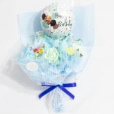 キャンディー バルーンフラワー ブーケ 送料無料 花 プレゼント 造花 卒業 卒園 ギフト くすみカラー ピンク 水色 誕生日 女性 祖母 女友達 退職祝い 上司 還暦祝い 結婚記念日 母の日 両親 子供会 贈り物 推し活 推しカラー カスタム トレンド