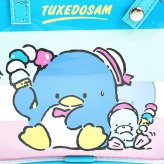 サンリオ タキシードサム ボストンバッグ風ポーチ Sanrio