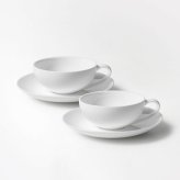 ペアティーカップ＆ソーサー 〈1890Y-CC02〉 柳宗理 ボーンチャイナシリーズ NIKKO 洋食器 ペア碗皿 r8d 電子レンジ対応 食洗機対応
