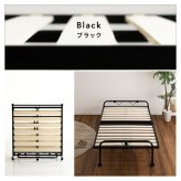 ベッド 寝具 折りたたみパイプすのこ シングル すのこ 2つ折り キャスター付き スチール製 通気性 床板 メッシュ シンプル 耐荷重100kg コンパクト 下収納