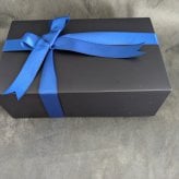 プリザーブドフラワー青と紫の薔薇の花束ギフトボックス