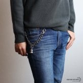 ステンレス 重厚 ウォレットチェーン メンズ 財布 クロス 喜平チェーン シルバー 十字架 316L ごつめ 唐草 スカル 2クリップ ショート 短め ガーディアンベル 鐘 ズボン アメカジ 財布紐 盗難防止 紛失防止 男性