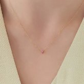 【無料ラッピング】  ヨンドシー 4℃ EAU DOUCE４℃ K10イエローゴールド ネックレス ピンクトルマリン ブランド 正規品 新品 ギフト プレゼント 人気 おすすめ 誕生日 記念日 クリスマス 送料無料