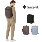 snowpeak Everyday Use 3Way Business Bag リュック 大容量 普段使い ビジネス 通勤 使いやすい レディース メンズ ギフト プレゼント ブラック ac25su401