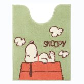 スヌーピー ロングトイレマット ドッグハウス グリーン トイレ用品 SNOOPY 送料込み