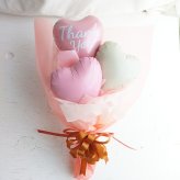 【Thank You】【バルーンブーケ】【メッセージバルーン入り】【選べる2色】かわいいハートバルーン入り 3980円以上送料無料 同梱OK  |  ミニブーケ バルーンミニブーケ バルーン入りミニブーケ 花束 バルーン花束 バルーン入り花束 バルーン入りブーケ お礼 感謝 ありがとう プチギフト 送別 退職祝い 卒業 卒園