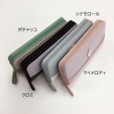 ポチャッコ 長財布 ラウンドファスナー レディース 財布 サンリオ キャラクター グッズ バイカラー エポメタル 可愛い おしゃれ 大容量 合皮 ロングウォレット ラウンド長財布 プレゼント ギフト サンリオ正規ライセンス品