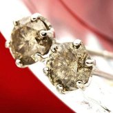 プラチナ ダイヤモンド ピアス Pt900 0.5ct ブラウンダイヤ 一粒 ダイヤピアス スタッドピアス シャンパンカラー 天然ダイヤモンド レディース ジュエリー アクセサリー ギフト プレゼント ラッピング 記念日 誕生日