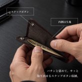 フラグメントケース 馬革 ホースレザー メンズ レディース ミニ財布 コンパクト財布 カードケース 小銭入れ 本革 革 本物 レザー 軽量 男女兼用 薄型 パスケース ギフト プレゼント ブラック ダークブラウン 送料無料