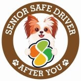 カーサイン 高齢者マーク SENIOR SAFE DRIVER ファレーヌ ステッカー シール 直径13cm 肉球 日本製 車