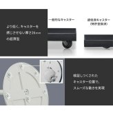 WALL SEVENSTAND セブンスタンド A2 ロータイプ+レコーダー棚板 2点セット 24~55v対応 小型 自立型 キャスター付き フラット薄型ベース TVスタンド 背面収納 部品パーツ オプション PS5プレステ5 耐震 ホワイト白 棚板付き