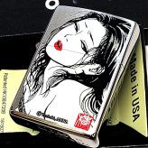 ZIPPO ライター ツバキアンナ Tsubaki ANNA The 5th Z. peep ジッポ シルバー おしゃれ 女性 カード付き かっこいい アート レディース メンズ ギフト プレゼント