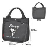 スヌーピー トートバッグ 仕切り レディース 大人 通勤 SNOOPY ミニトート 小さめ A5 軽量 仕切り付き ペットボトル 自立 ランチバッグ ミニバッグ おしゃれ かわいい ブラウン チャコール ライトグレー ジョークール ポケット付き 散歩 サブバッグ 通学 PEANUTS グッズ