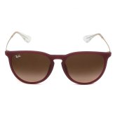 レイバン Ray-Ban サングラス エリカ ローブリッジフィット UVカット アイウェア ボストン ウェリントン 0RB4171F 6815A5 57 メンズ レディース ユニセックス ラバーバイオレット+ピンクグラデーションブラウン 海外正規品