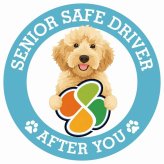 カーサイン 高齢者マーク SENIOR SAFE DRIVER オーストラリアンラブラドゥードル ステッカー シール 直径13cm 肉球 日本製 車