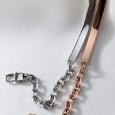 ハワイアンジュエリー ペアブレスレット つけっぱなし 刻印 ステンレス 金属アレルギー ブランド 大人 シンプル プレート スクロール 波 ハワジュ 金アレ サージカルステンレス 2本セット クリスマス 誕生日 記念日 プレゼント テラグラティア Terra-gratia PairBracelet【gbss132pair】