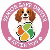 カーサイン 高齢者マーク SENIOR SAFE DRIVER コーイケルホーンディエ ステッカー シール 直径13cm 肉球 日本製 車
