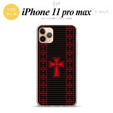 iPhone11ProMax iPhone11pro max スマホケース ソフトケース ゴシック 黒 赤 メンズ レディース nk-i11pm-tp1010