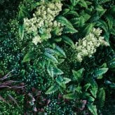 フェイクグリーン 壁掛け 造花 グリーンウォール BROWN 100 HB 幅100x高さ100cm 壁面緑化 屋外 対応 人工観葉植物 アーティフィシャルグリーン グリーンパネル 連結 3枚並べ おしゃれ リアル 屋外用 店舗 オフィス カフェ 壁面装飾