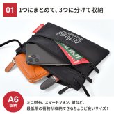 マンハッタンポーテージ サコッシュ Manhattan Portage メンズ レディース 耐水 丈夫 軽量 A6 ナイロン 薄マチ 薄型 黒 ブラック シンプル ミニ ショルダーバッグ バッグインバッグ フェス ライブ 旅行 アウトドア レジャー Triple Zipper Pouch ブランド TRIPLEZIPPOUCH