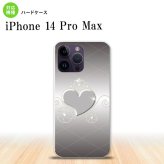 iPhone14 ProMax iPhone14 Pro Max スマホケース 背面ケース ハードケース ハート E グレー 2022年 9月発売 nk-i14pm-318