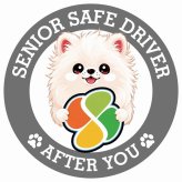 カーサイン 高齢者マーク SENIOR SAFE DRIVER ポメマル ステッカー シール 直径13cm 肉球 日本製 車