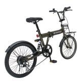 自転車 折り畳み MIMUGO ミムゴ ACTIVEPLUS ノーパンク20インチ折畳み自転車 6段変速機搭載 MG-AP206NBZ【代引不可】【メーカー直送】