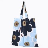 マリメッコ marimekko トートバッグ ピエ二 ウニッコ ブルーベリー ホワイト コールドブルー 76025 076025 145 北欧雑貨 北欧デザイン 送別会 誕生日 お中元 結婚祝い 結婚式 高級 父の日 母の日【スペシャルラッピング660円(別売り)】 ホワイトデー ネコポス