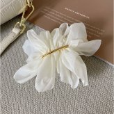 バレッタ 大きめ 通販 シフォンバレッタ ヘアアクセサリー レディースヘアアレンジ 大人可愛い ヘアクリップ まとめ髪 上品清楚 髪飾り 普段使い 通勤 通学 結婚式 二次会 髪留め パーティヘア飾り 簡単ヘアアレンジ イベントヘア