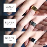 ステンレス スクエア 印台リング 小指用 ピンキーリング 鏡面 メタル シグネットリング シンプルリング ゴールド シルバー ブラック メンズ 男性 指輪 金属アレルギー対応