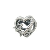 パンドラ PANDORA Openwork Family Heart & Star Charm ブレスレットチャームレディース 792829c00 シルバー