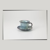 四つ葉 ブルー 碗皿 磁器 美濃焼 やきものの里から、暮らしを贈ります。　ギフト 食器 セット テーブルウェア
