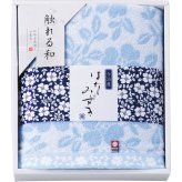 ノーブランド 今治 はなみずき バスタオル [26-7537-087] HN8830 ｜ 綿100% 花柄 はなみずき ｜ 内祝い 返礼 出産祝い 結婚祝い 香典返し ｜ 日本製 今治タオルブランド ｜ 化粧箱入