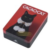 CACAOCAT カカオキャット ミックス缶 14個入り RED NR-03857 ボンボンショコラプレミアムチョコレート/アソート/ギフト プレゼント/北海道/クリスマス/バレンタイン/かわいい猫チョコ/ねこ/DADACA/